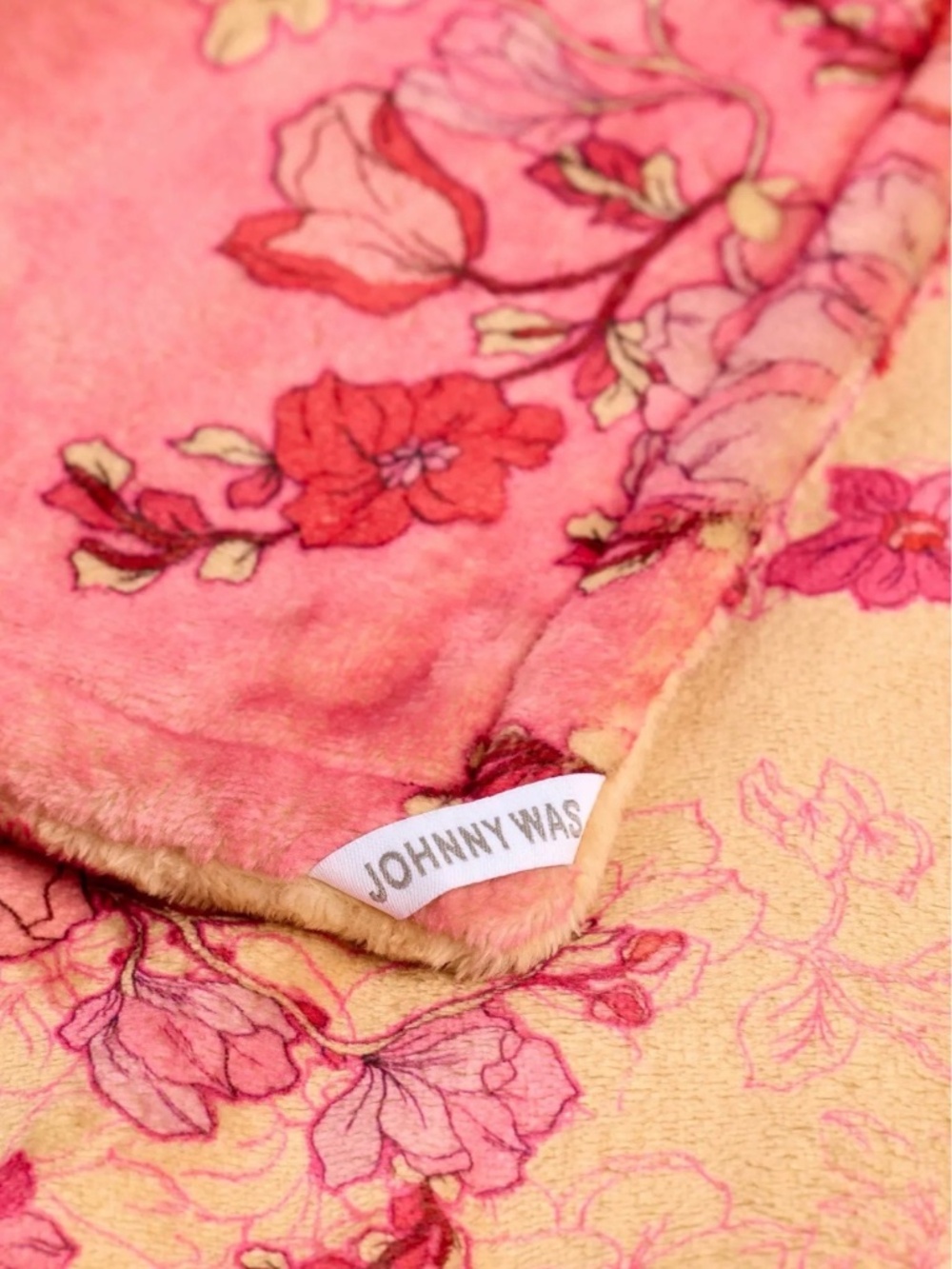 Johnny Was Lobelia Laurel Canyon Reversible Cozy Blanket NWT | Matching Bag - Picture 4 of 5